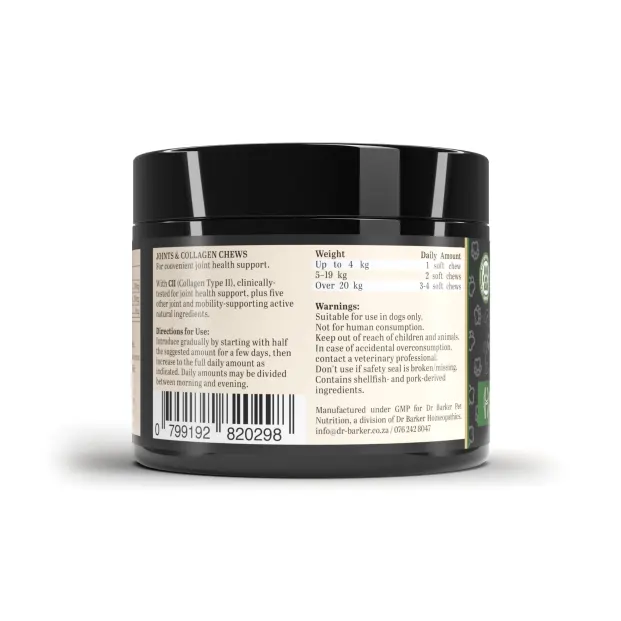 Homeopathic pet chews for Joints & Collagen